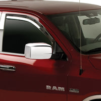 Putco 16-20 Nissan Titan Crew Cab (Set of 2) Front Only Element Chrome Window Visors