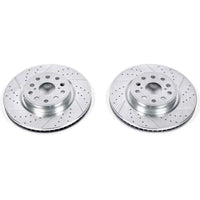 Power Stop 07-17 Lexus LS460 Front Evolution Drilled & Slotted Rotors - Pair