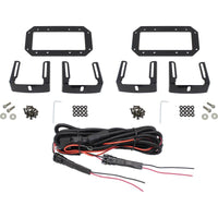 Westin HDX Flush Mount B-FORCE LED Light Kit (Set of 2) w/wiring harness - Black