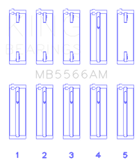 King Engine Bearings Audi A4 1.8L AEB (Size +.50 Oversized) Main Bearing Set