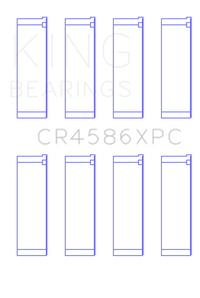 King Engine Bearings Mitsubishi 4B11T (Size 0.5) Coated Performance Rod Bearing Set