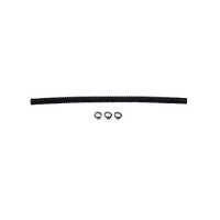 DeatschWerks Convoluted Tubing 300mm Length x 8mm ID Side 1 x 8mm ID Side 2 - Black