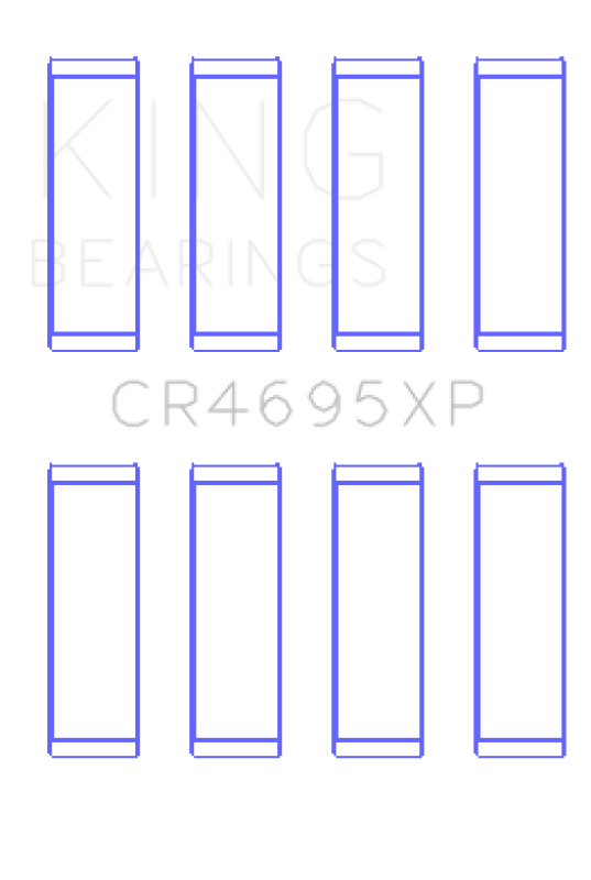 King Ford Ecoboost 2.0L / 2.3L (Size 0.05) pMaxBlack Coated Connecting Rod Bearing Set