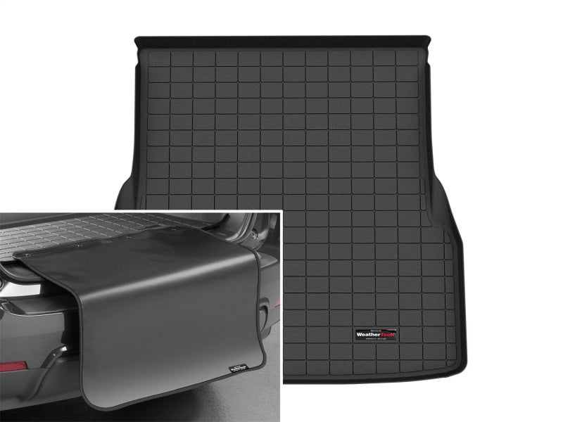 WeatherTech 22-25 Mercedes-Benz EQS Sedan Trunk Cargo Liner w/Bumper Protector - Black