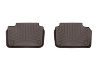 WeatherTech 19-22 Volvo S60 Plug-In Hybrid 2nd Row 2pc Rear FloorLiner - Cocoa