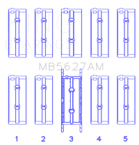 King Engine Bearings Fiat 178E2.000/ 192B2.000/ 955A2.000 Main Bearing Set