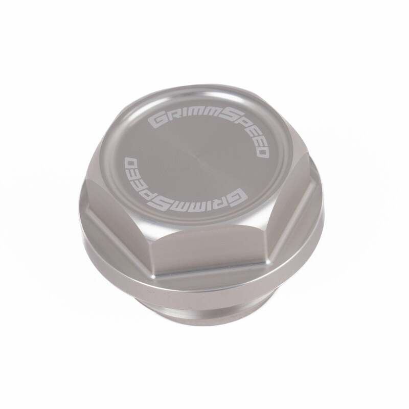 GrimmSpeed 89-22 Subaru All Models Bolt Oil Caps - Silver