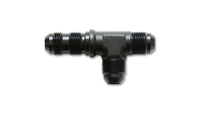 Vibrant -10AN Bulkhead Adapter Tee on Run Fittings - Anodized Black Only