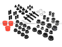 aFe Control PFADT Steel Frame Drag Rear Solid Spherical C/A Bearings Set; Chevy Corvette C5 / C6