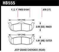 Hawk 06-10 Jeep Commander / 05-10 Grand Cherokee / 05-10 Armada / 04 Pathfinder / 04-10 Tital 5.6L /