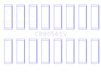 King Ford 6.7 Power Stroke V8 Diesel (Size 0.25) Connecting Rod Bearing Set Sputter Replacement