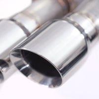 Stainless Works 18+ Ford Mustang GT 3in Legend 304SS Catback w/ H-Pipe Quad Polished Tips (No Valve)