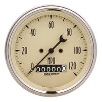 Autometer Antique Beige 5 Piece Kit 3-3/8in & 2-1/16 Elec. Speedometer Gauges