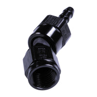 Russell 4AN ProClassic Crimp 30 Degree Hose End - Black
