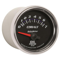 Autometer Cobalt 52mm 0-7 BAR Short Sweep Electric Oil Pressure Gauge