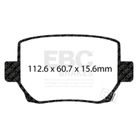 EBC 2020+ Tesla Model Y / 18-22 Tesla Model 3  Yellowstuff Rear Brake Pads