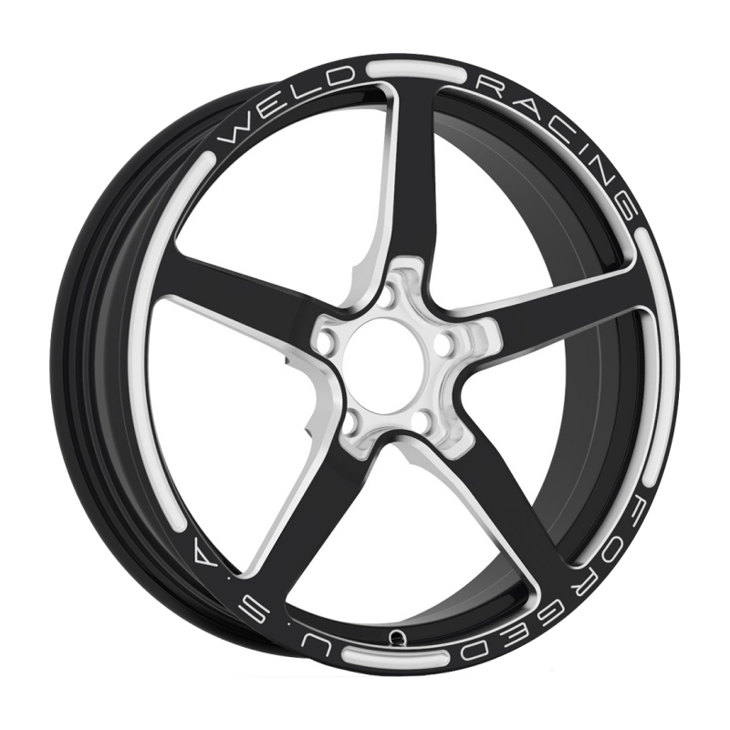 Weld Alumastar Frontrunner 15x3.5 / 5x4.75 / 1.75 BS / 3.18 HB - Gloss Black Milled - Non-BL Wheel