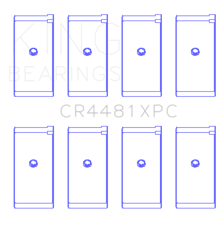 King Mitsubishi 4G63 / 4G64 6 Bolt 1st Gen DSM (Size STD) pMaxKote Performance Rod Bearing Set