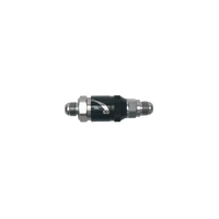 DeatschWerks 10AN Male Flare Quick Disconnect Dry Break Fitting - 2 Pieces Anodized Matte Black