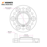 Mishimoto Wheel Spacers - 5x114.3 - 67.1 - 50 - M12 - Black