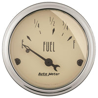 Autometer 2in 73 E/8-12 F Antique Beige Fuel Level Gauge