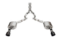 Corsa 24+ Frd MustangGT Conv Xtreme Cat-Back Ex.Sys 3.0in Dual Rear Ex w/4.5in Blk PVD ProSeries Tip