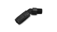 Vibrant -12AN Male NPT 45Degree Hose End Fitting - 1/2 NPT