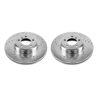 Power Stop 03-05 Land Rover Range Rover Front Evolution Drilled & Slotted Rotors - Pair