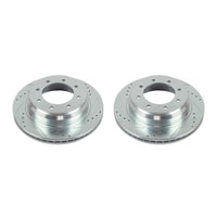 Power Stop 12-19 Nissan NV1500 Rear Evolution Drilled & Slotted Rotors - Pair