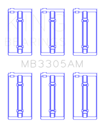King Engine Bearings Datsun J15/(Size +0.50mm) Main Bearing Set
