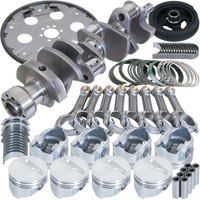 Eagle Chevrolet 350 Balanced 1Pc Rear Seal Rotating Assembly Kit .030 Bore Dome 168 Tooth Flex Plate