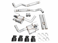 AWE 2024 Ford Mustang Dark Horse S650 RWD SwitchPath Cat-Back Exhaust w/ Quad Diamond Black Tips