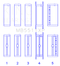 King Engine Bearings General Motors 326 / 350 / 389 / 400 3 Inch Main Bearing Set