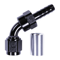 Russell 6AN ProClassic Crimp 60 Degree Hose End - Black
