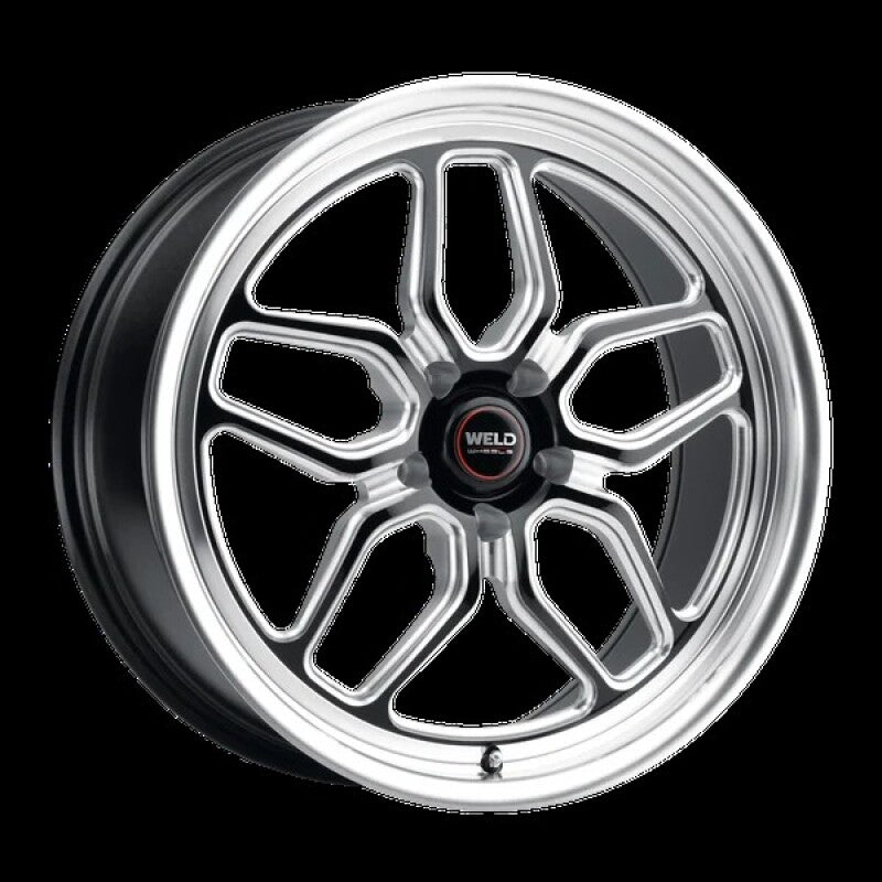 Weld S107 20X12 Laguna 5X120.65 ET50 BS8.5 Gloss Black MIL Dia 70.3
