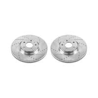 Power Stop 13-19 Ford Fusion Front Evolution Drilled & Slotted Rotors - Pair