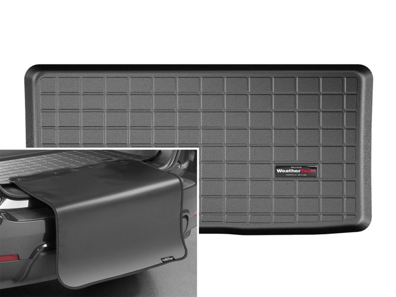 WeatherTech 2016+ Chevrolet Spark Cargo Liner w/ Bumper Protector - Black