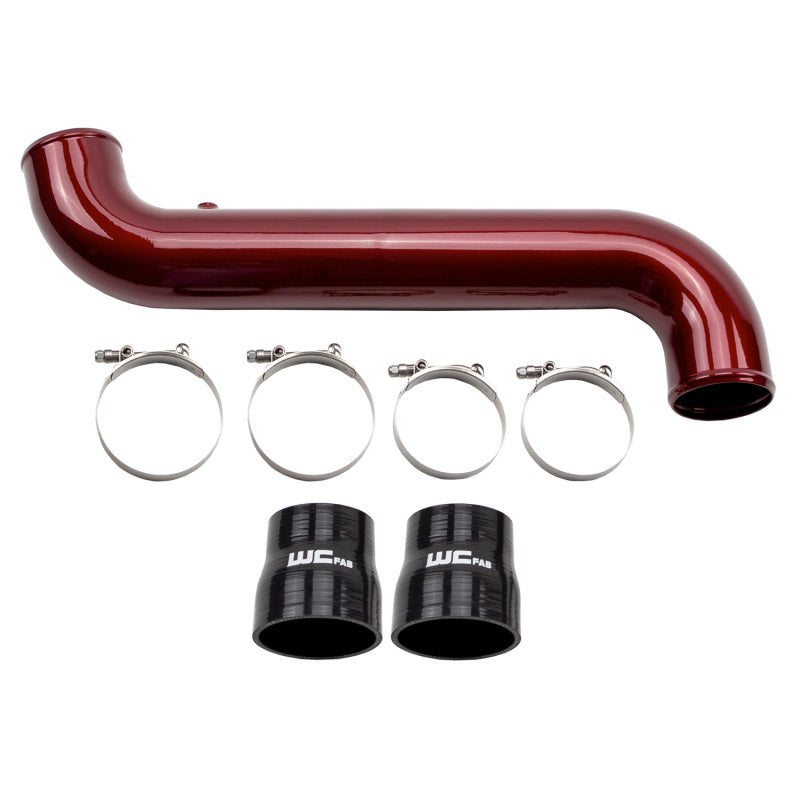 Wehrli 11-16 GM Duramax LML Passenger Side 3.5in Intercooler Pipe - Fine Texture Black