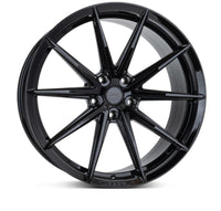 Vossen HFX-2 20x10 / 5x120.65 / ET28 / 70.3 / Deep - Gloss Black Wheel