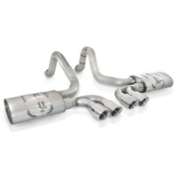 Stainless Works 1997-04 Corvette C5 3in Axle Back Quad 3-1/2in Slash-Cut Tips