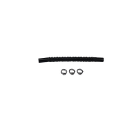DeatschWerks Convoluted Tubing 150mm Length x 8mm ID Side 1 x 8mm ID Side 2 - Black