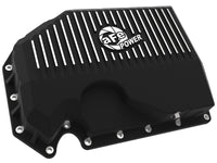aFe 05-19 VW 1.8L/2.0L w/o Oil Sensor Engine Oil Pan Black POWER Street Series w/ Machined Fins