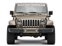 Raxiom 97-18 Jeep Wrangler TJ/JK Axial 7-Inch LED Headlights w/RGB Halo- Black Housing (Clear Lens)