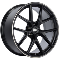 BBS CI-R 20x9 5x112 ET39 Satin Black Polished Rim Protector Wheel -82mm PFS/Clip Required