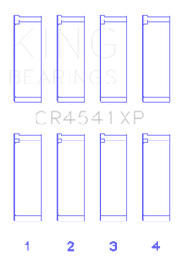 King Engine Bearings Honda F23A / F23Z / K20A3 16V (Size 0.025mm) Performance Rod Bearing Set