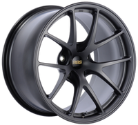 BBS RI-A 18x10.5 5x120 ET37 PFS Matte Graphite Wheel -82mm PFS/Clip Required