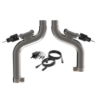 QTP 2015-2017 Ford Mustang GT QTP Aggressor Cutout Pipes