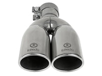 aFe Takeda 304 Stainless Steel Clamp-on Exhaust Tip Polished 2-1/2ininlet x 3-1/2in Outlet X 12in L