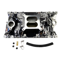 Edelbrock RPM Air-Gap Manifold for Small-Block Chevy Vortec - Chrome Plasma