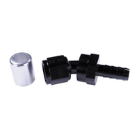 Russell 8AN ProClassic Crimp 30 Degree Hose End - Black